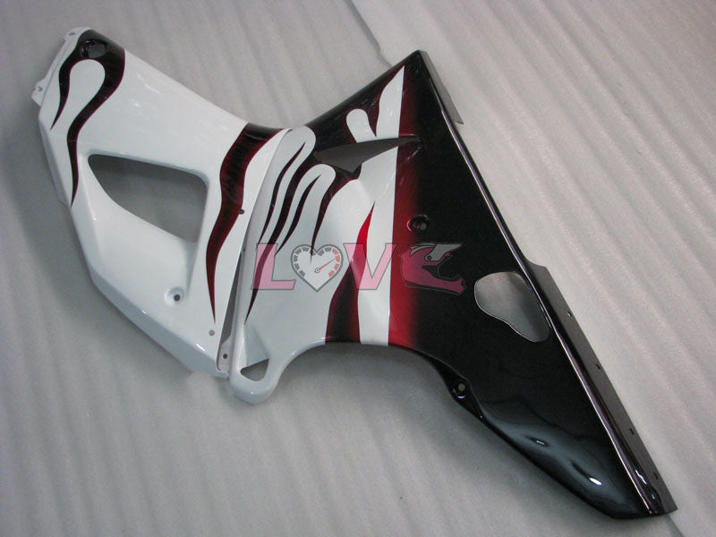 Flame - White Black Fairings and Bodywork For 1998-1999 YZF-R1 #LF3580