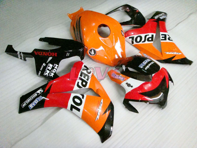 Repsol - Orange Black Fairings and Bodywork For 2008-2011 CBR1000RR #LF7107