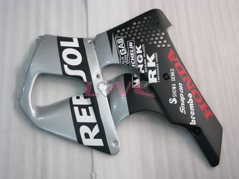 Repsol - Black Silver Fairings and Bodywork For 1994-1995 CBR900RR #LF3016
