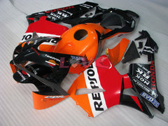 Repsol - Orange Black Fairings and Bodywork For 2003-2004 CBR600RR #LF4447