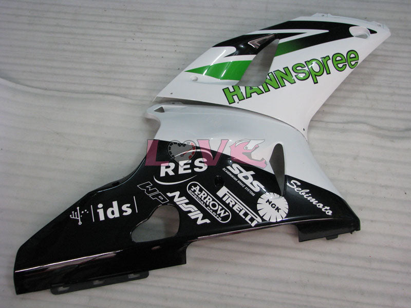 HANN Spree - Green White Black Fairings and Bodywork For 1998-1999 YZF-R1 #LF3583