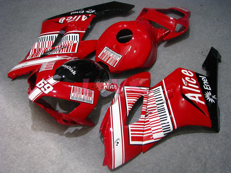 Alice - Red Black Fairings and Bodywork For 2004-2005 CBR1000RR #LF7380