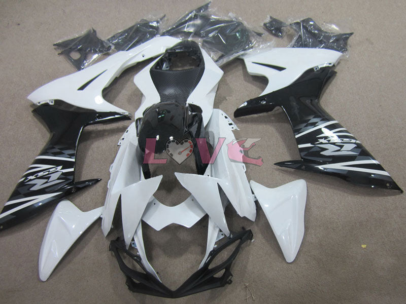 Factory Style - White Black Fairings and Bodywork For 2011-2026 GSX-R600 #LF4748