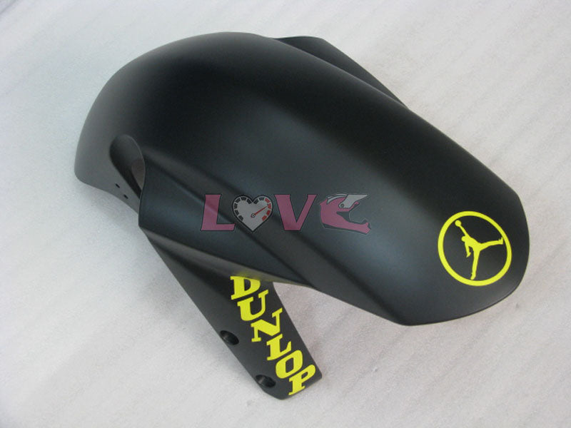 DUNLOP Jordan MOTUL - Yellow Black Matte Fairings and Bodywork For 2004-2005 GSX-R600 #LF6640