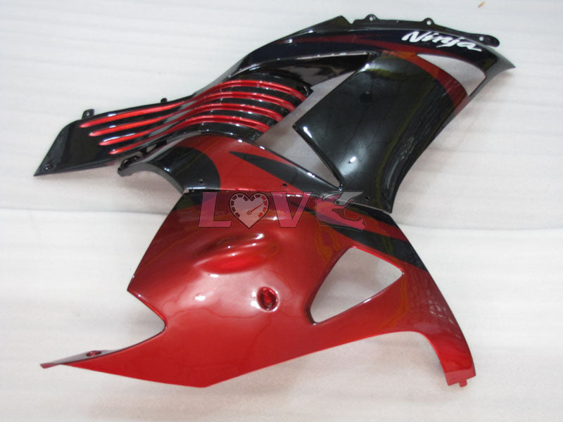 Factory Style - Red wine Black Fairings and Bodywork For 2006-2011 NINJA ZX-14R #LF3233