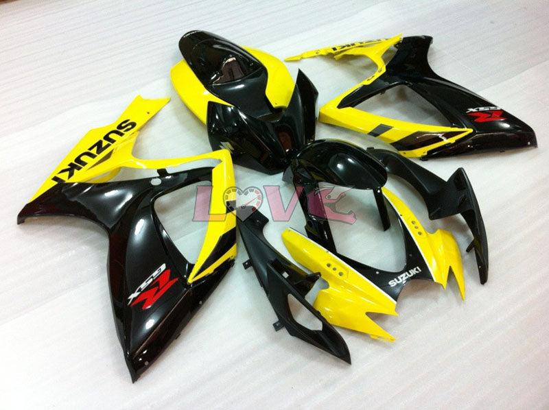 Factory Style - Yellow Black Fairings and Bodywork For 2006-2007 GSX-R600 #LF4024