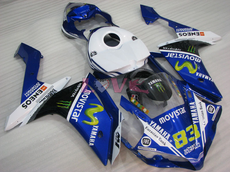 Monster - Blue White Black Fairings and Bodywork For 2007-2008 YZF-R1 #LF3665