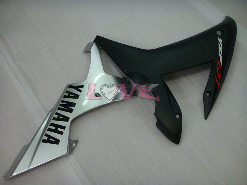 Factory Style - Black Silver Matte Fairings and Bodywork For 2002-2003 YZF-R1 #LF3590