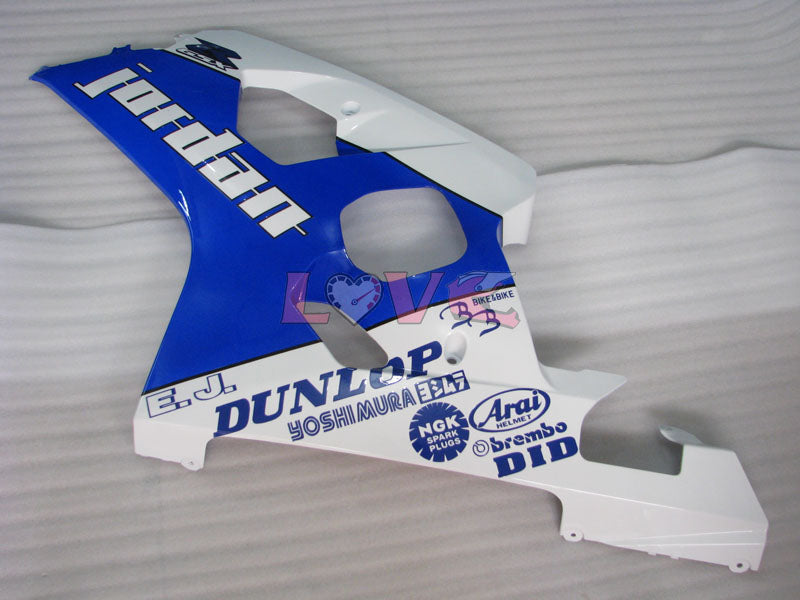 Jordan - Blue White Fairings and Bodywork For 2004-2005 GSX-R750 #LF4071