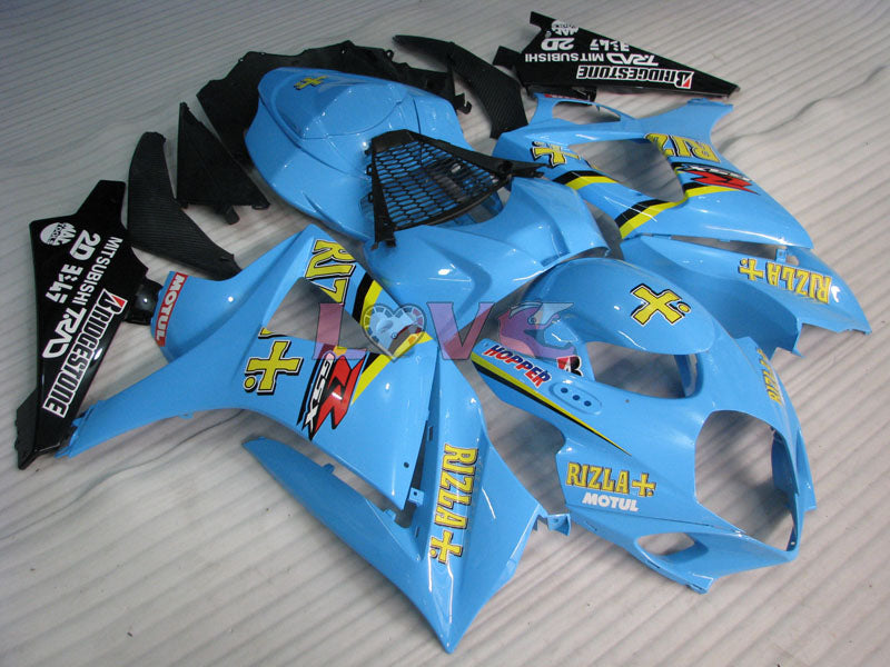 Rizla+ - Blue Black Fairings and Bodywork For 2007-2008 GSX-R1000 #LF3817