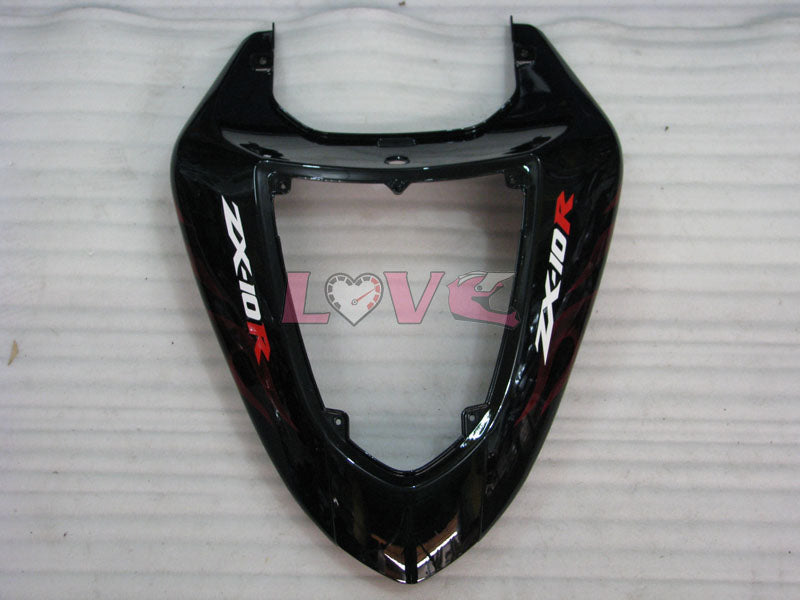 Flame - Red Black Fairings and Bodywork For 2006-2007 NINJA ZX-10R #LF6245