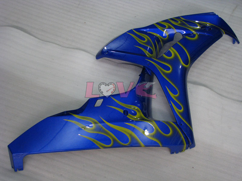 Flame - Yellow Blue Fairings and Bodywork For 2006-2007 CBR1000RR #LF7226