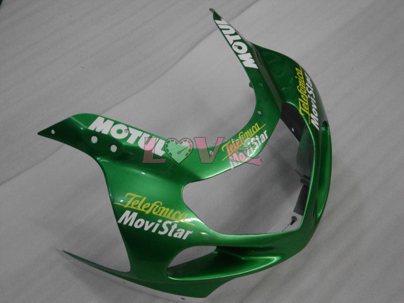 MOTUL - Green Fairings and Bodywork For 2000-2002 GSX-R1000 #LF4169
