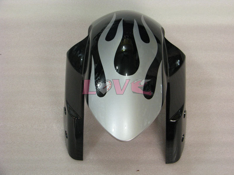 Flame - White Black Fairings and Bodywork For 2005-2006 GSX-R1000 #LF5896