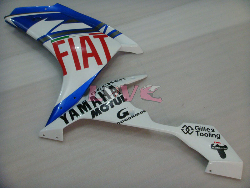 FIAT - Blue White Fairings and Bodywork For 2007-2008 YZF-R1 #LF6971