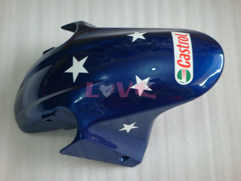 Castrol - Red Blue Fairings and Bodywork For 2004-2007 CBR600F4i #LF4506