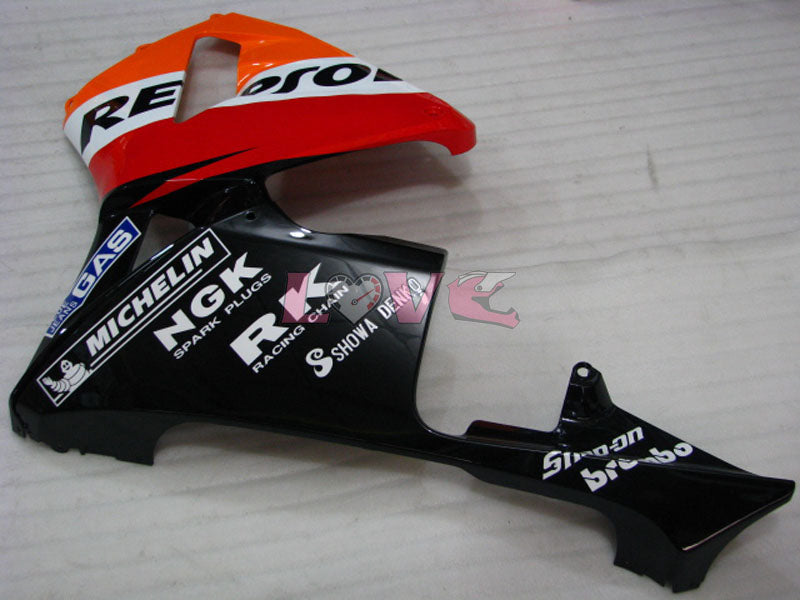 MICHELIN RK Repsol - Orange Black Fairings and Bodywork For 2005-2006 CBR600RR #LF7486