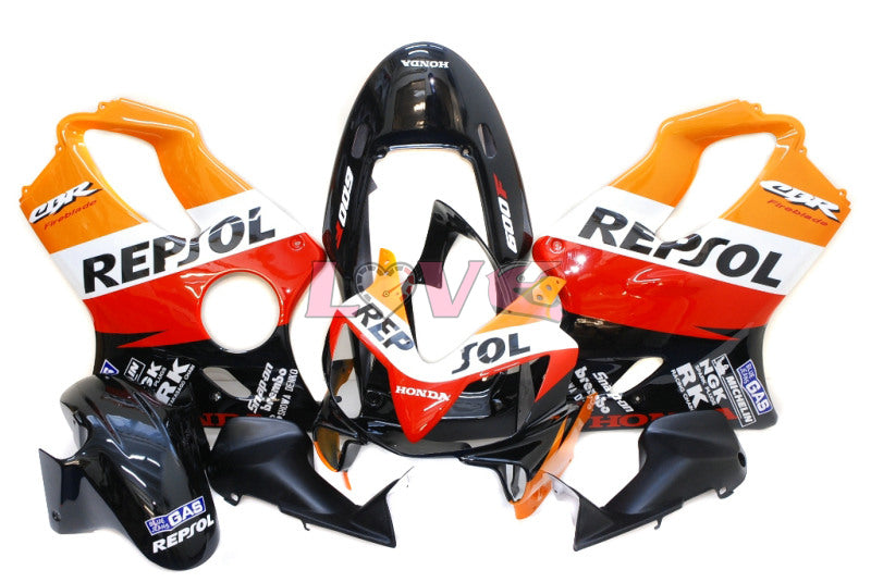 Repsol - Yellow Black Fairings and Bodywork For 2004-2007 CBR600F4i #LF7602
