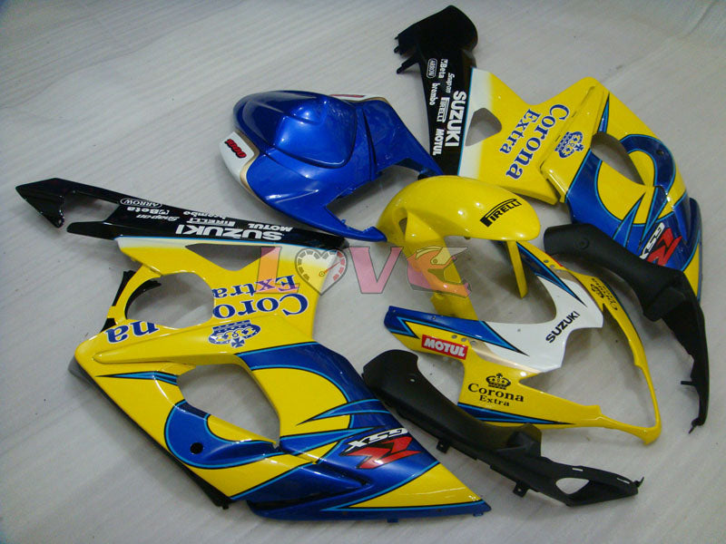 Corona MOTUL - Yellow Blue Fairings and Bodywork For 2005-2006 GSX-R1000 #LF5914