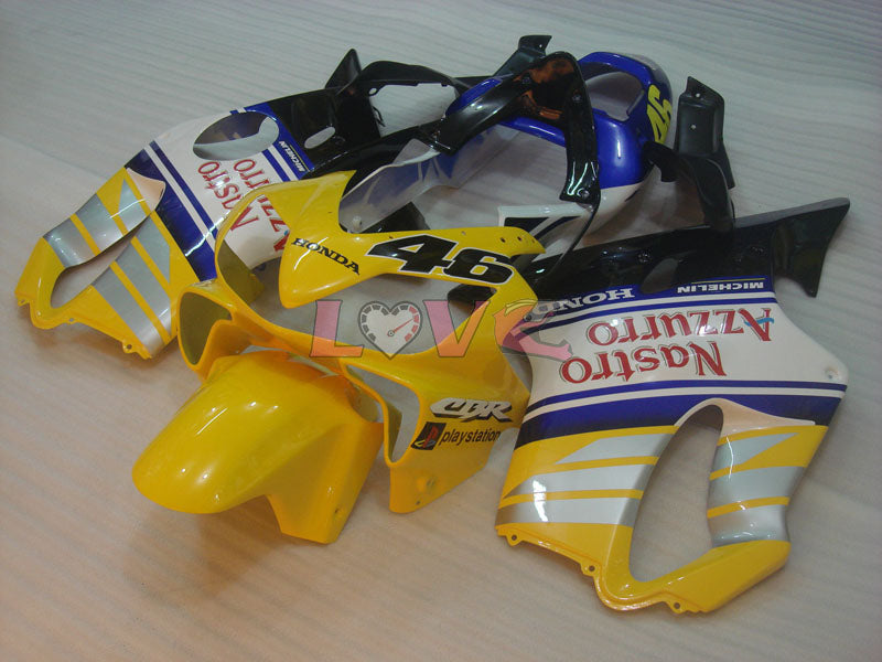 Nastro Azzurro - Yellow White Fairings and Bodywork For 2001-2003 CBR600F4i #LF7658