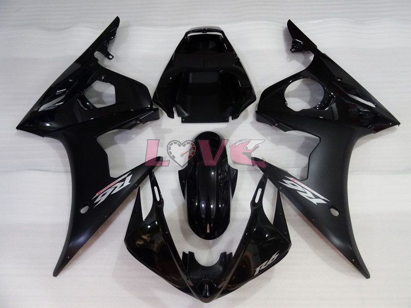 Factory Style - Black Matte Fairings and Bodywork For 2003-2004 YZF-R6 #LF3530