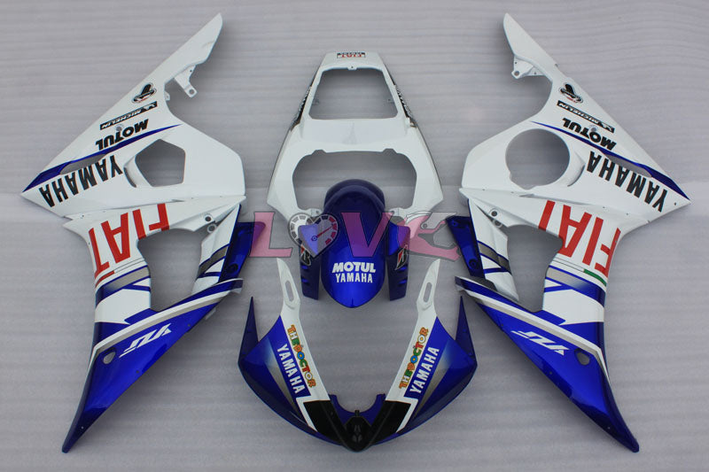 FIAT MOTUL - Blue White Fairings and Bodywork For 2005 YZF-R6 #LF3490