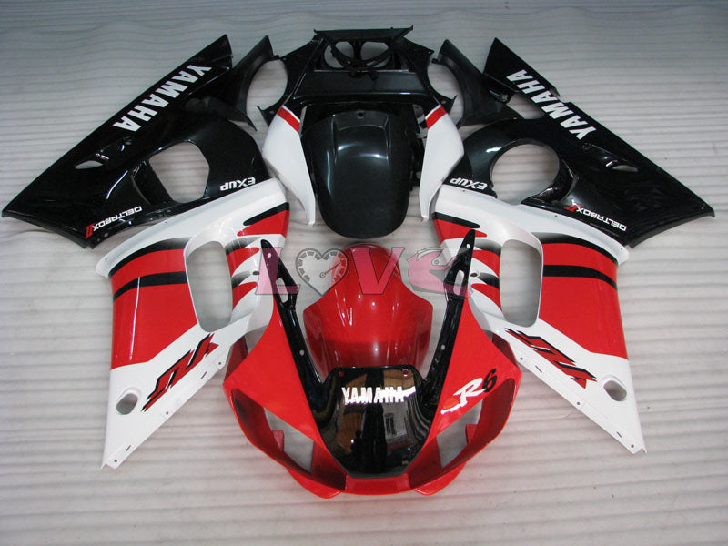 Factory Style - Red Black Fairings and Bodywork For 1998-2002 YZF-R6 #LF6827