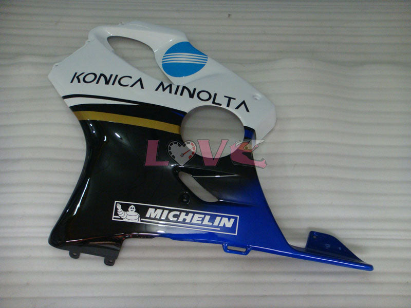 Konica Minolta - White Black Fairings and Bodywork For 2001-2003 CBR600F4i #LF7662