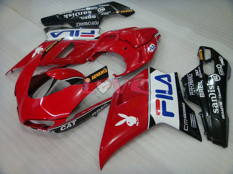 FILA - Red Black Fairings and Bodywork For 2007-2009 1098 #LF5572