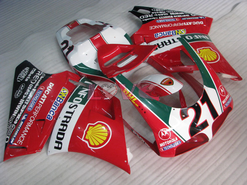 INFO STRADA - Red White Black Fairings and Bodywork For 1994-2002 748 #LF3202
