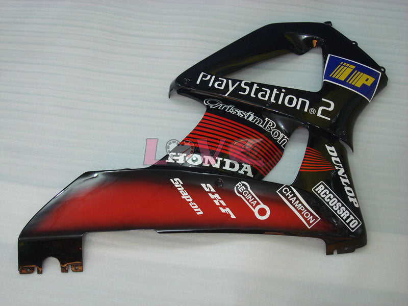 DUNLOP Play Station - Red Black Fairings and Bodywork For 2000-2001 CBR929RR #LF5203
