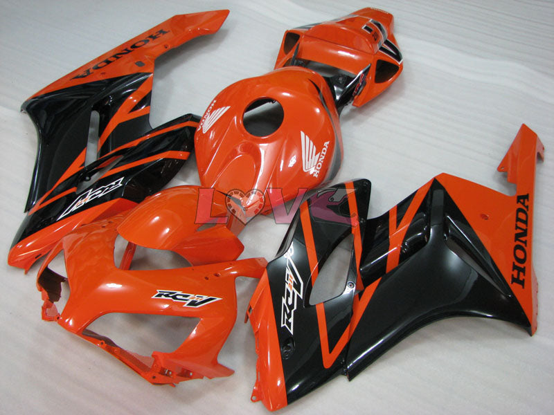 HRC - Orange Black Matte Fairings and Bodywork For 2004-2005 CBR1000RR #LF4410