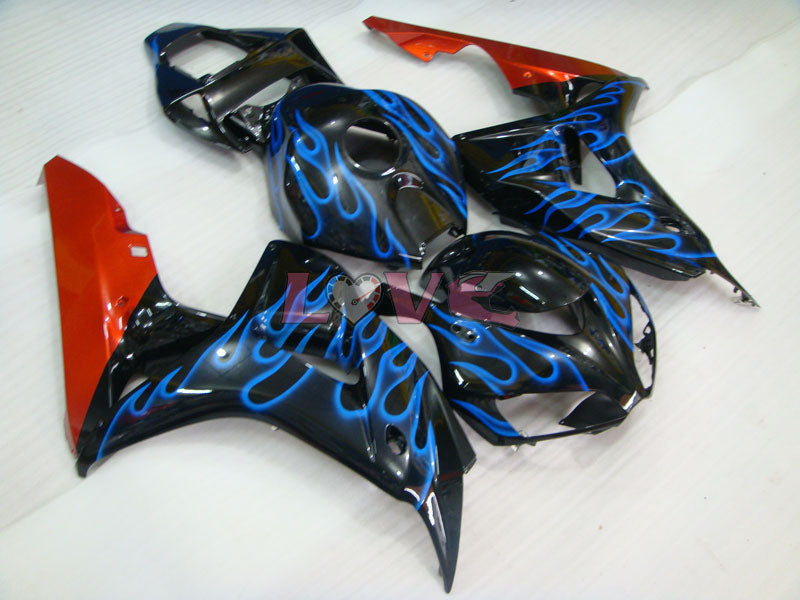 Flame - Blue Black Fairings and Bodywork For 2006-2007 CBR1000RR #LF7227