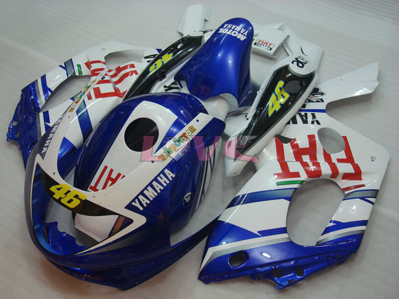 FIAT - Blue White Fairings and Bodywork For 1997-2007 YZF600R #LF7933