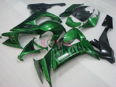 Flame - Green Black Fairings and Bodywork For 2008-2010 NINJA ZX-10R #LF3259