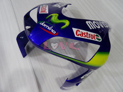 Movistar - Yellow Blue Fairings and Bodywork For 2003-2004 CBR600RR #LF4453