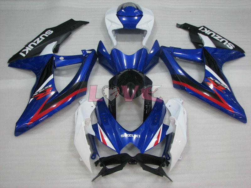 Factory Style - Blue White Black Fairings and Bodywork For 2008-2010 GSX-R600 #LF3955