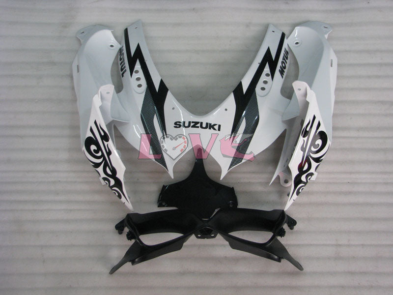 Corona - White Black Fairings and Bodywork For 2008-2010 GSX-R600 #LF6246