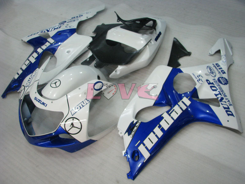 Jordan - Blue White Fairings and Bodywork For 2000-2003 GSX-R750 #LF4186