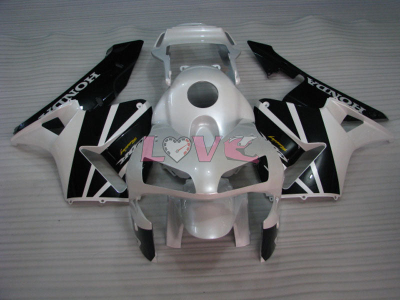 Factory Style - White Black Fairings and Bodywork For 2005-2006 CBR600RR #LF4427