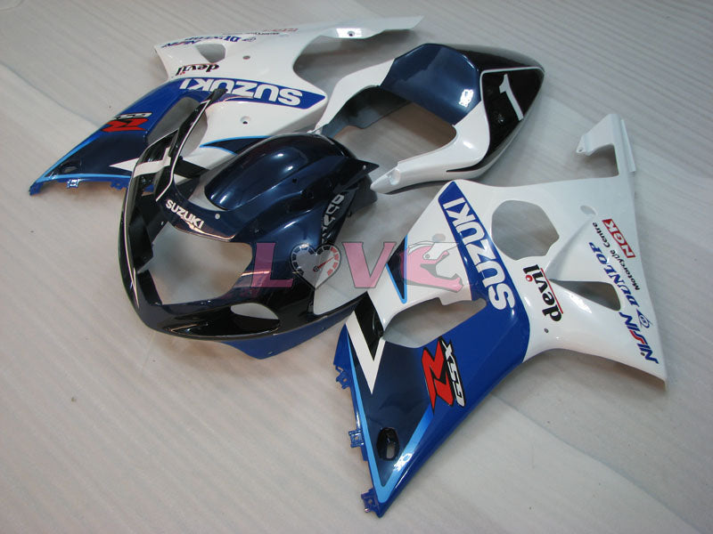 DUNLOP - Blue White Fairings and Bodywork For 2000-2002 GSX-R1000 #LF4166