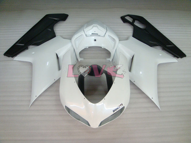 Factory Style - White Black Matte Fairings and Bodywork For 2008-2013 848 #LF5661
