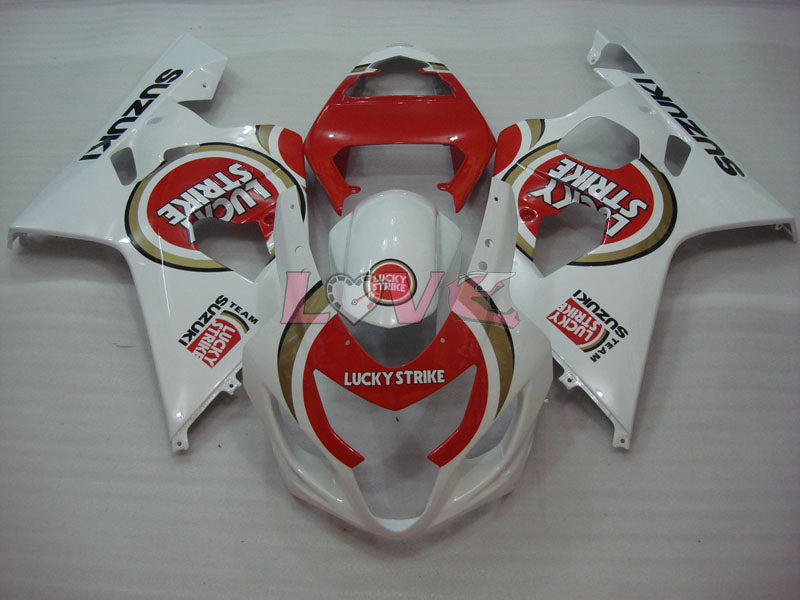 Lucky Strike - Red White Fairings and Bodywork For 2004-2005 GSX-R750 #LF6578