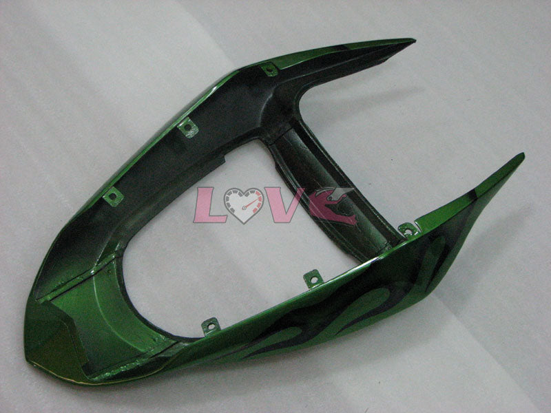 Flame - Green Black Fairings and Bodywork For 2003-2004 NINJA ZX-6R #LF3321