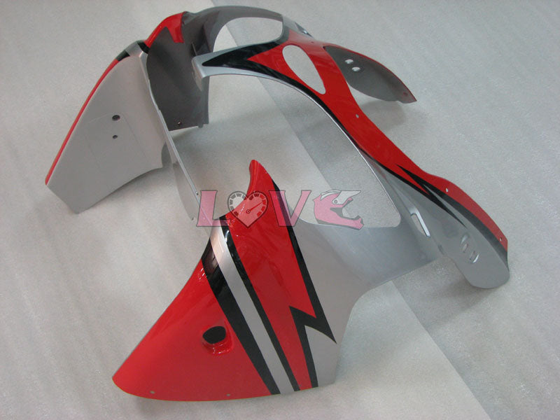 Factory Style - Red Black Silver Fairings and Bodywork For 2000-2002 NINJA ZX-6R #LF3335