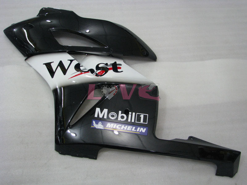 West - White Black Fairings and Bodywork For 2004-2005 CBR1000RR #LF4387