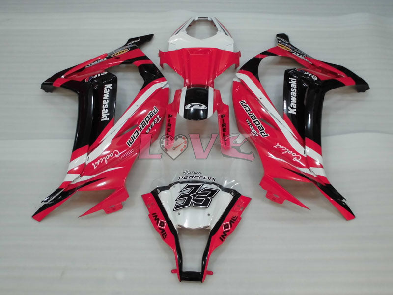 PIRELLI - Red Black Fairings and Bodywork For 2011-2015 Ninja ZX-10R #LF4809