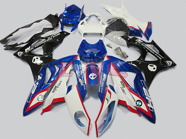 Performance - Blue White Black Fairings and Bodywork For 2009-2014 S1000RR #LF4657