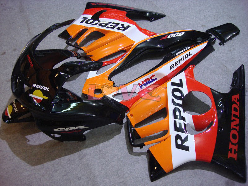 Repsol - Orange Black Fairings and Bodywork For 1995-1996 CBR600F3 #LF5168