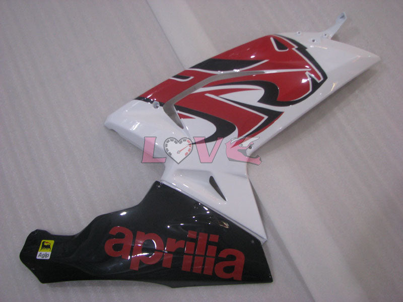 Customize - Red White Black Fairings and Bodywork For 2004-2009 RS125 #LF3084